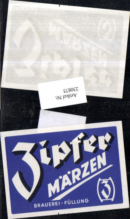 230875,Reklame Werbung Bier Zipfer Märzen