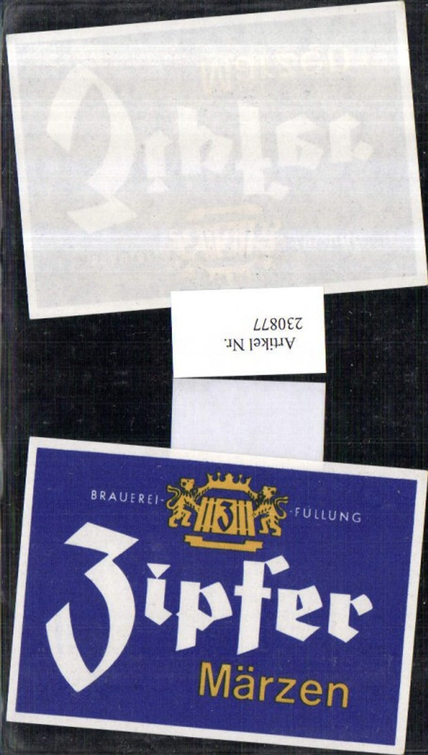 230877,Reklame Werbung Bier Zipfer Märzen