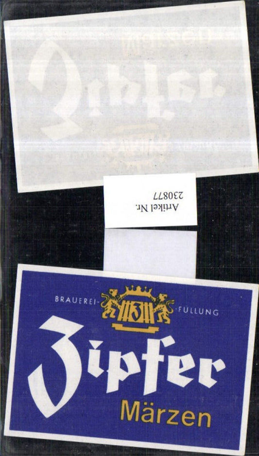 230877,Reklame Werbung Bier Zipfer Märzen