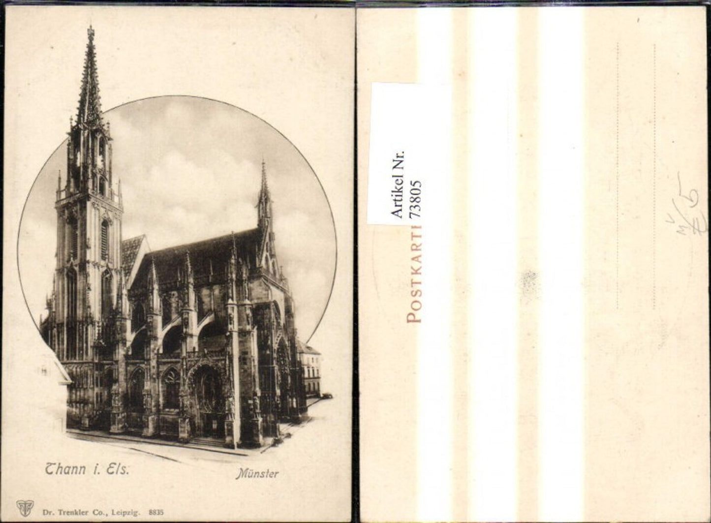 73805,Thann i. Elsass Münster Kirche pub Trenkler Co 8835