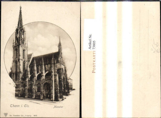 73805,Thann i. Elsass Münster Kirche pub Trenkler Co 8835