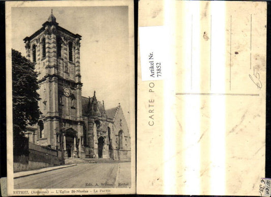 73852,Rethel Ardenne L Eglise St Nicolas Le Parvis Kirche