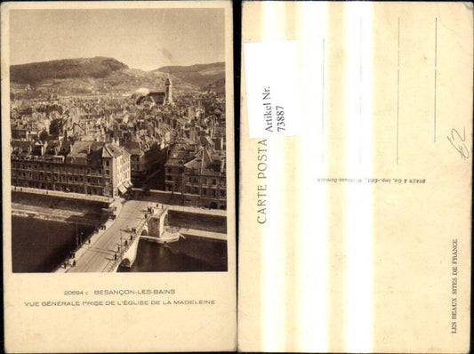 73887,Besancon les Bains Vue generale prise du L Eglise de la Madeleine