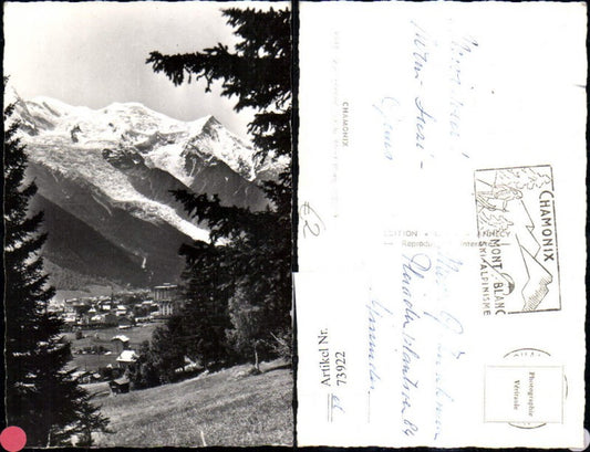 73922,Chamonix Vue generale et le Mont Blanc