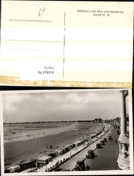 74676,La Baule Vue generale de la Plage vers le Pouliguen Strand Strandpromenade