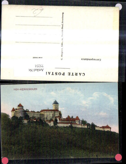 75231,Orschwiller i. Elsass Haut-Koenigsbourg Hohkönigsburg