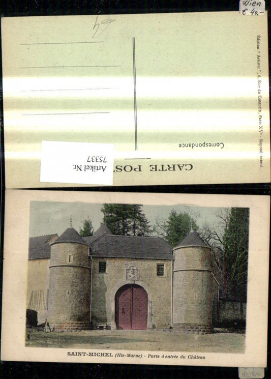 75337,Saint Michel Porte d entree du Chateau Schloss