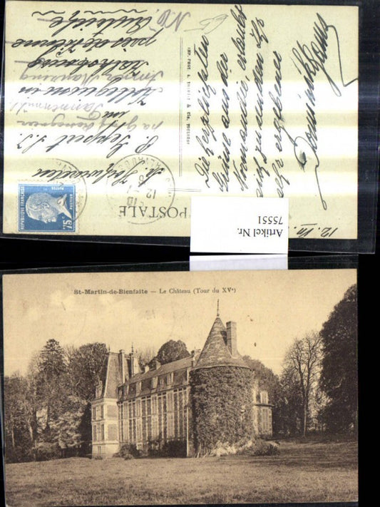 75551,St Martin de Bienfaite Le Chateau Schloss