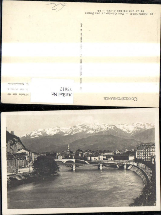 75617,Grenoble Vue generale des Forts et la Chaine des Alpes