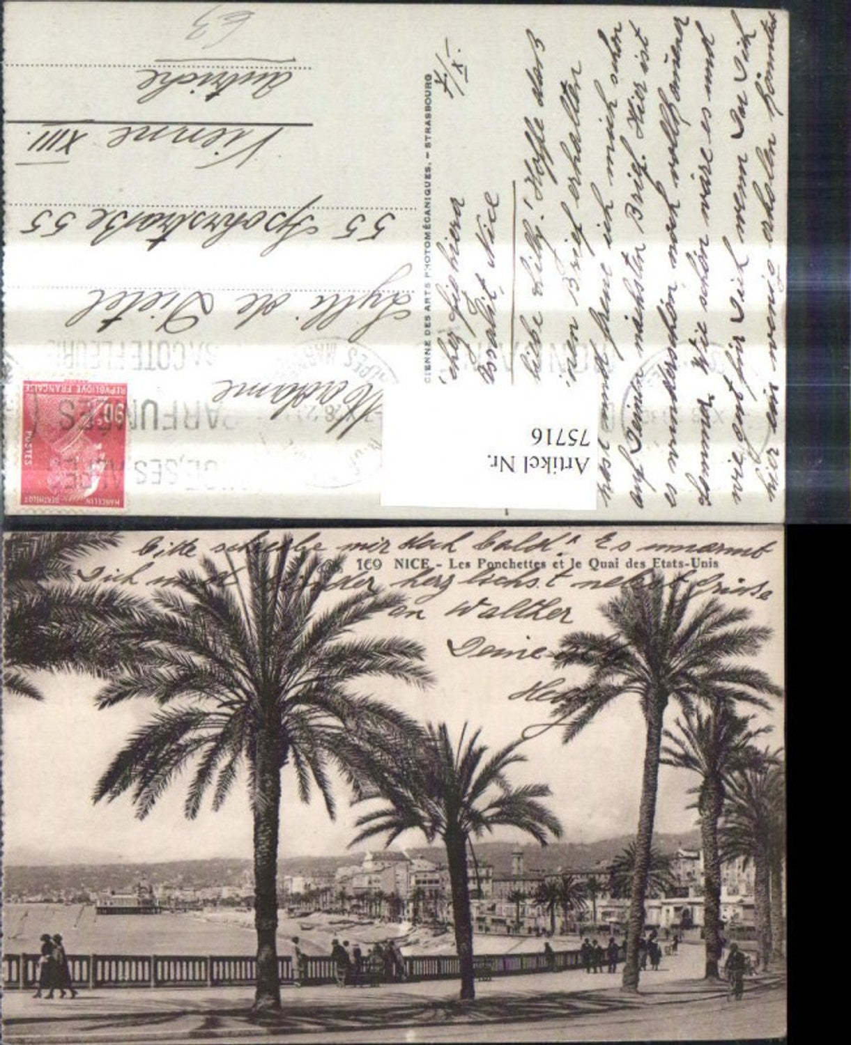 75716,Nice Les Ponchettes et le Quai des Etats Unis Nizza