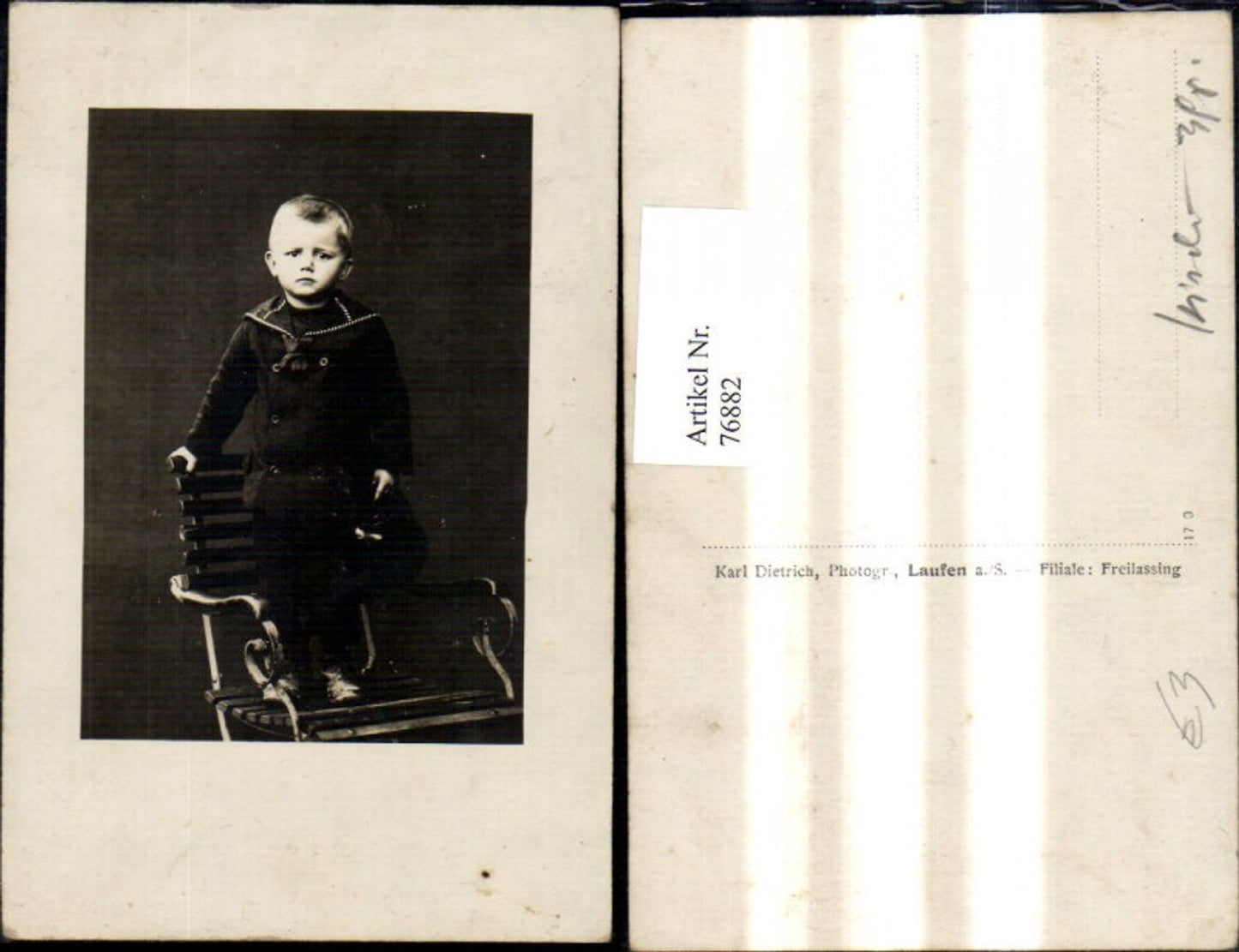 76882,Foto Ak Kind Bub Junge Matrosenanzug