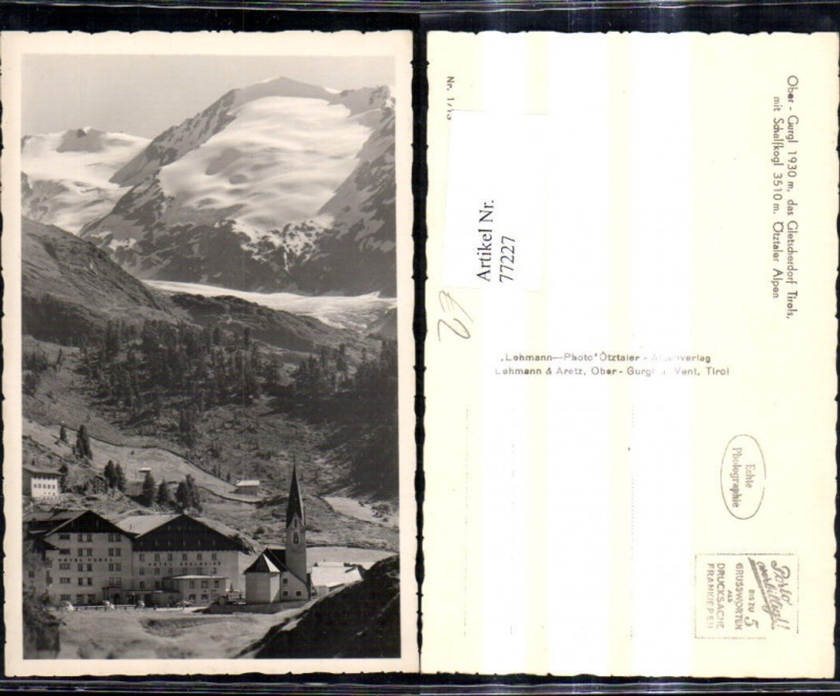 Alte Ansichtskarte – Old Postcard