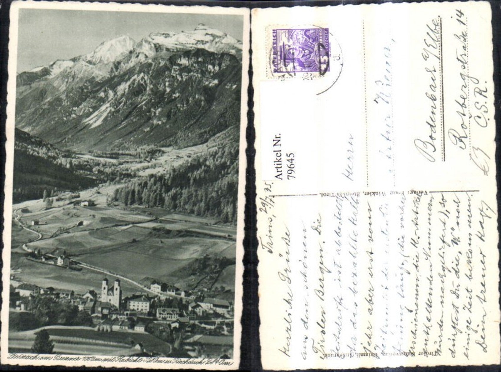 Alte Ansichtskarte – Old Postcard
