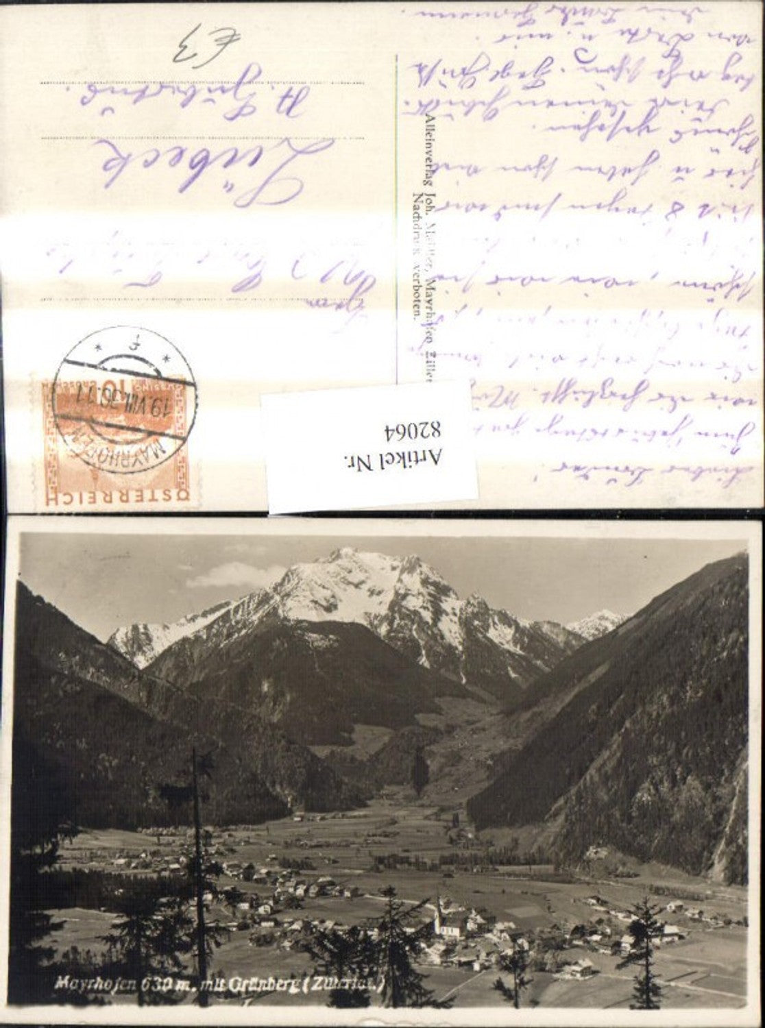 Alte Ansichtskarte – Old Postcard