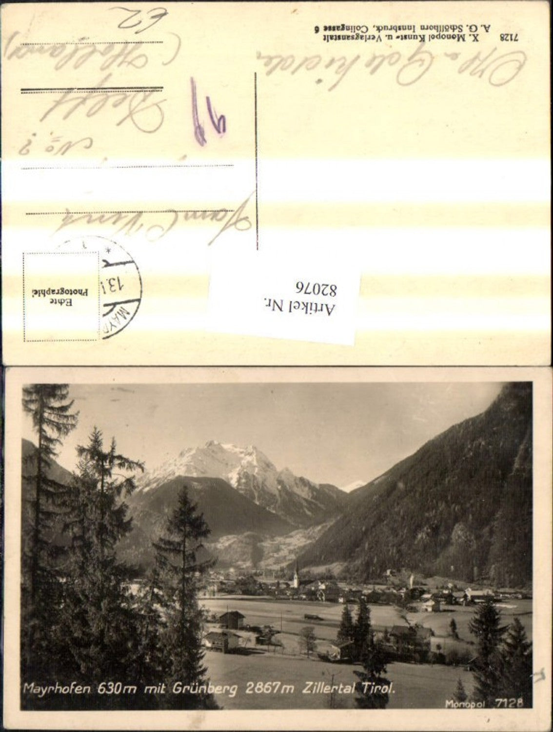 Alte Ansichtskarte – Old Postcard