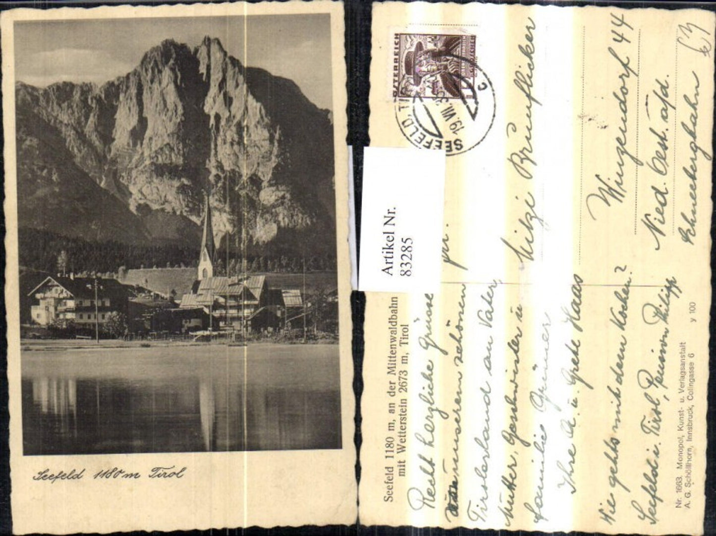 Alte Ansichtskarte – Old Postcard