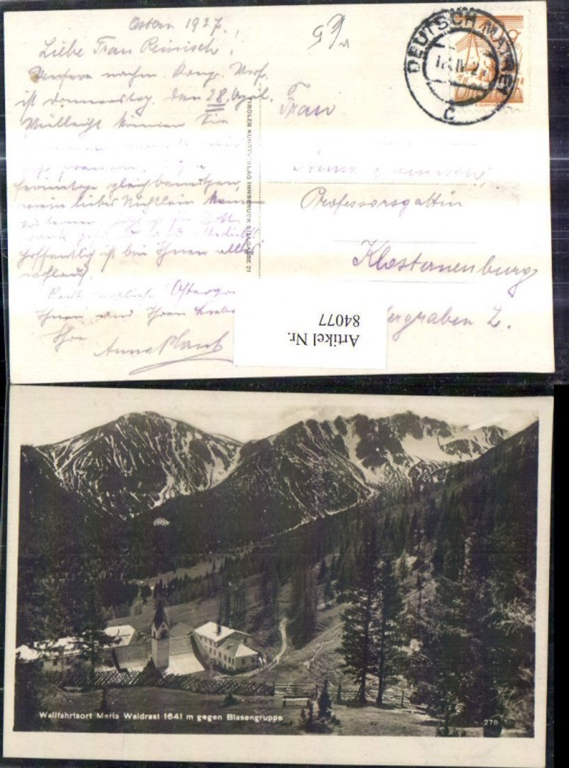 Alte Ansichtskarte – Old Postcard