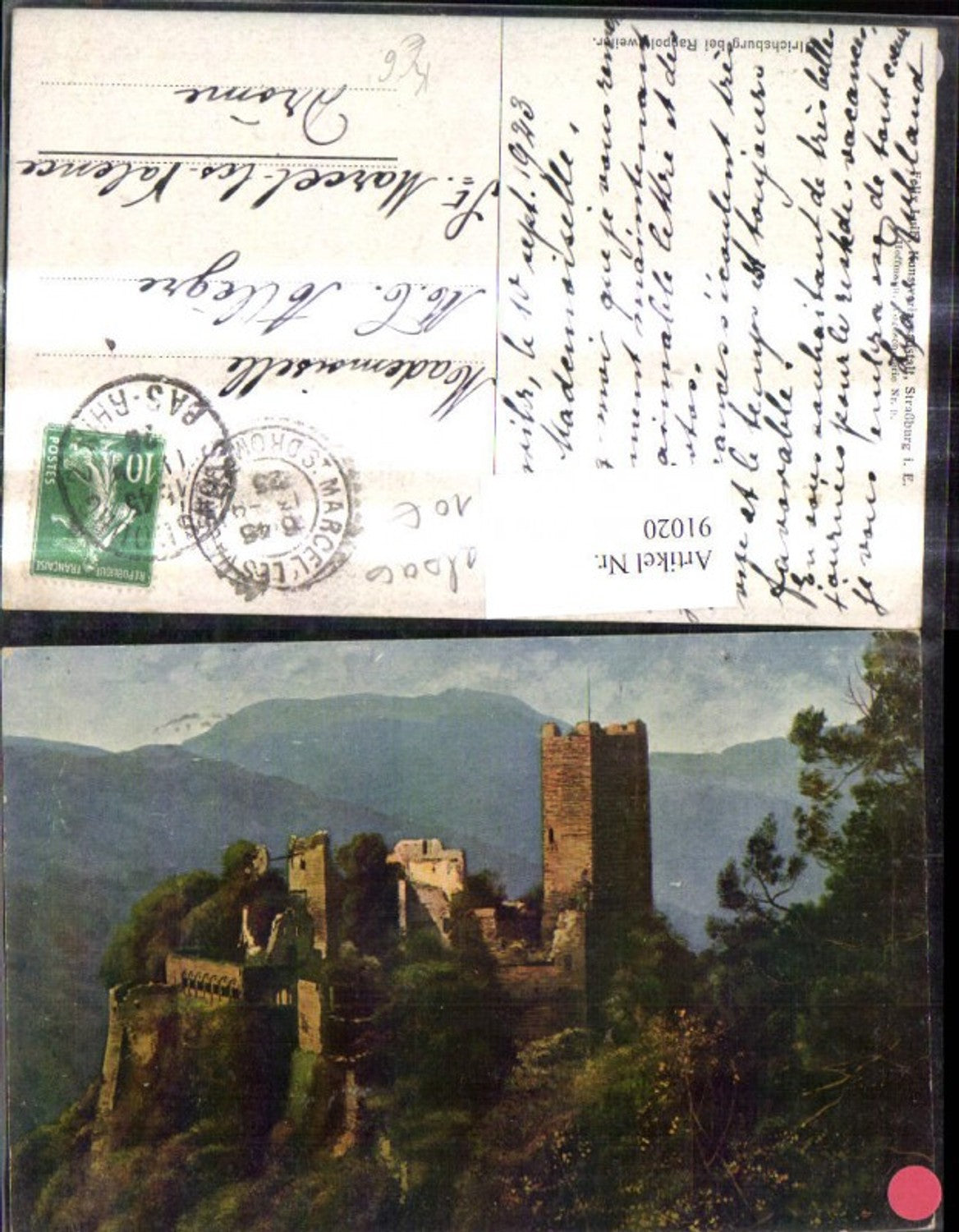 91020,Künstler Ak Heinrich Hoffmann Ulrichsburg b. Rappoltsweiler