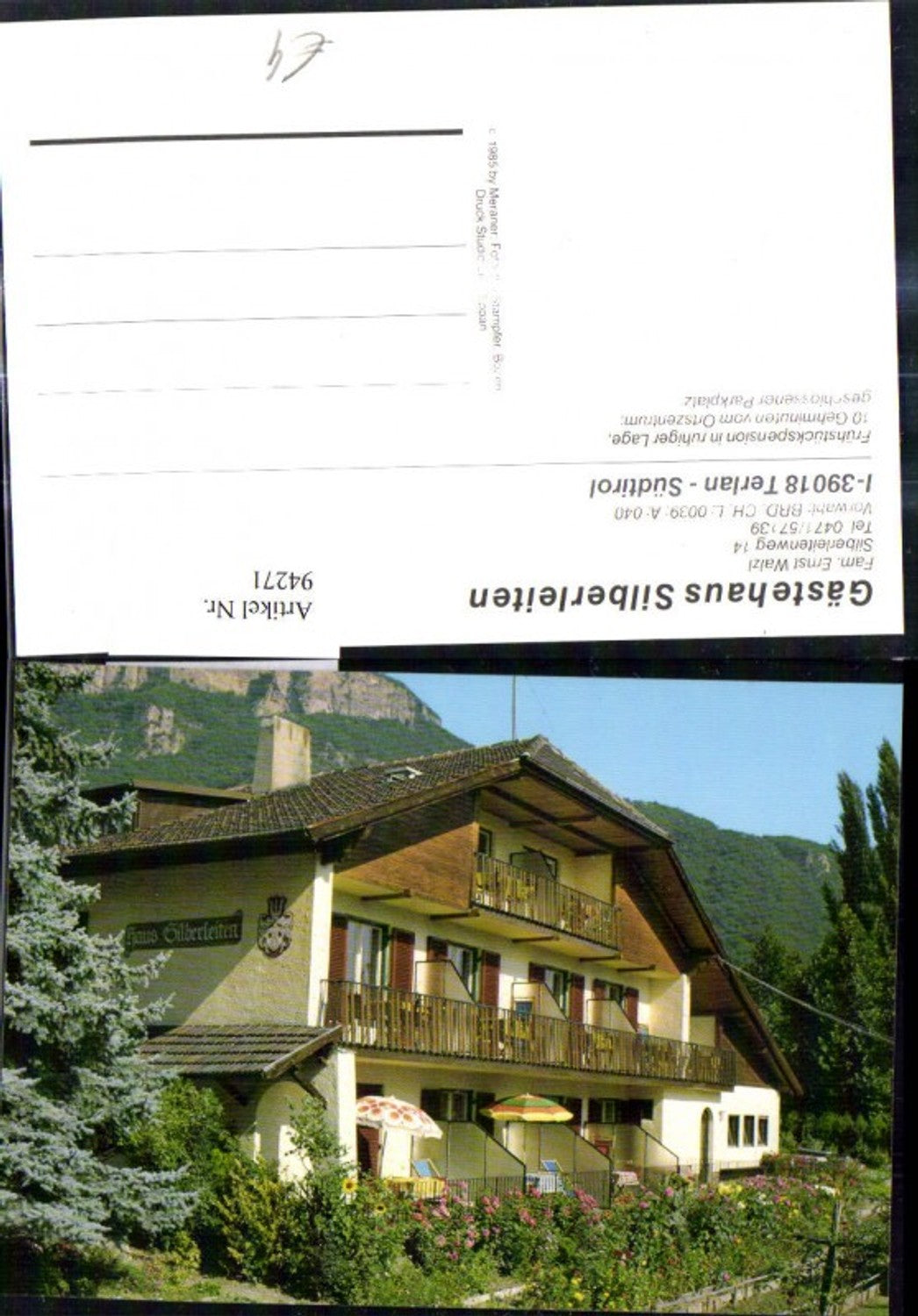 Alte Ansichtskarte – Old Postcard