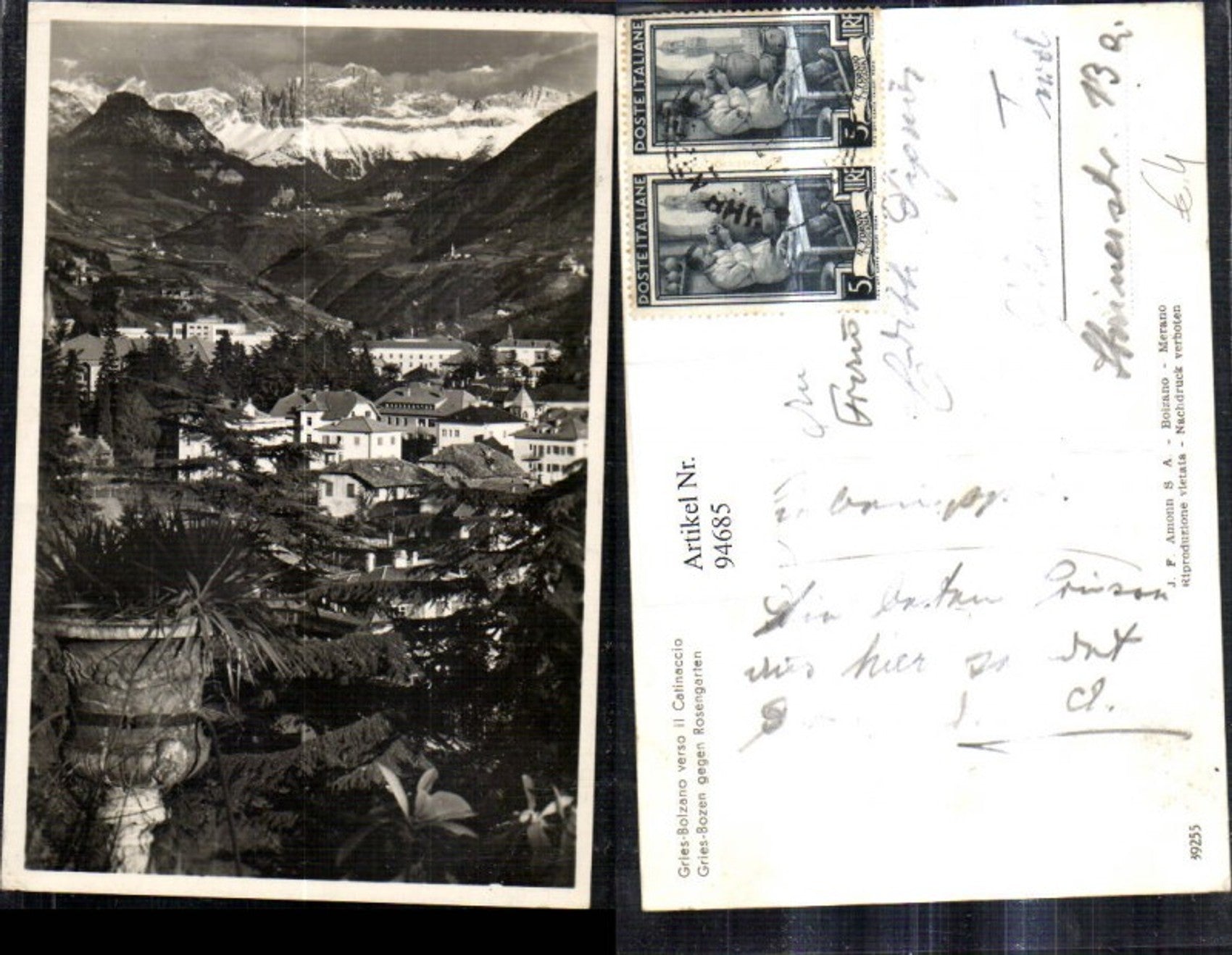 Alte Ansichtskarte – Old Postcard