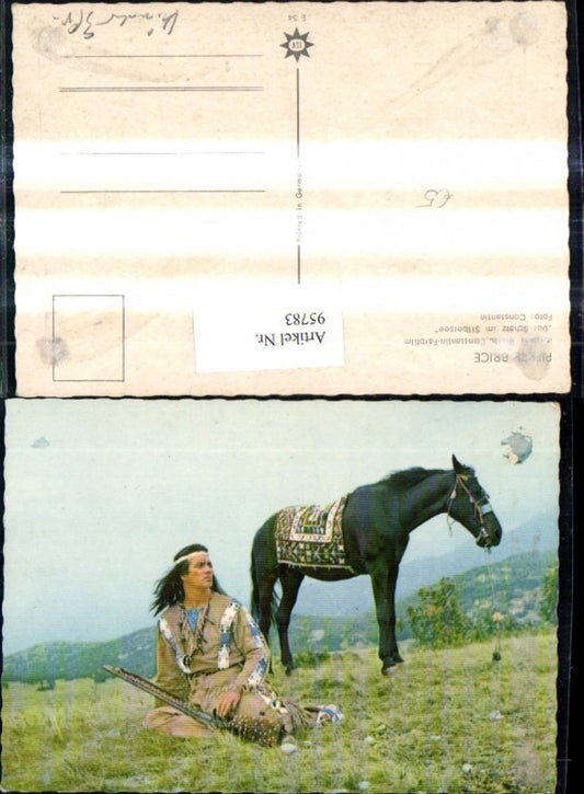 95783,Pierre Brice i. Der Schatz im Silbersee Schauspieler Pferd Karl May Winnetou