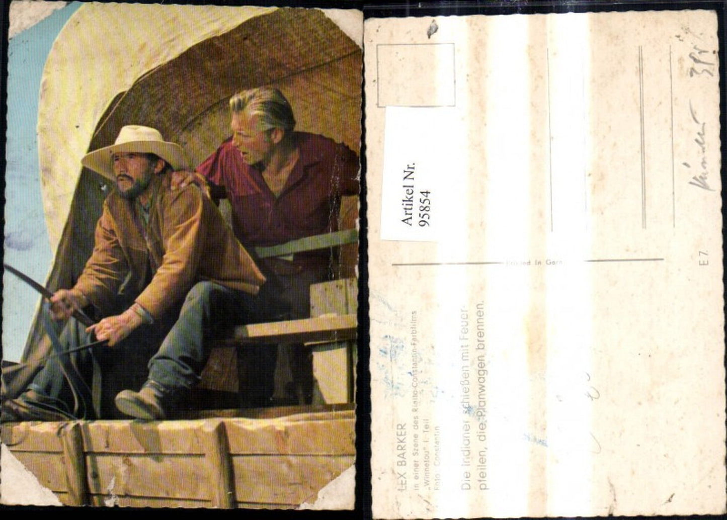 95854,Lex Parker Winnetou Teil 1 Planwagen Indianer Karl May