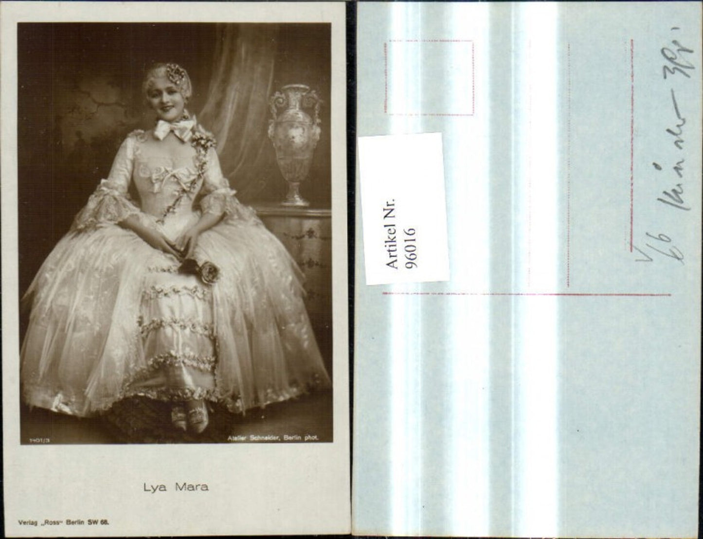 96016,Lya Mara Schauspielerin pub Ross 1401/3