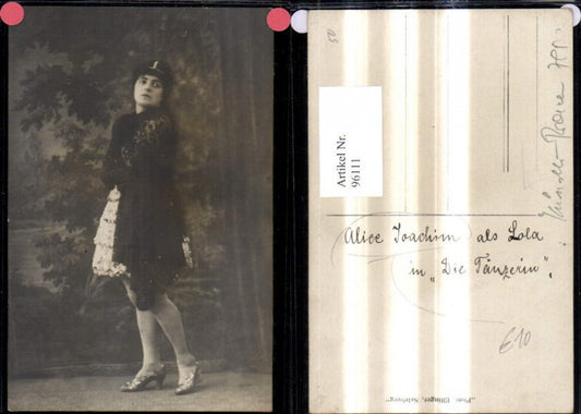 96111,Alice Joachim als Lola i. Die Tänzerin Schauspielerin