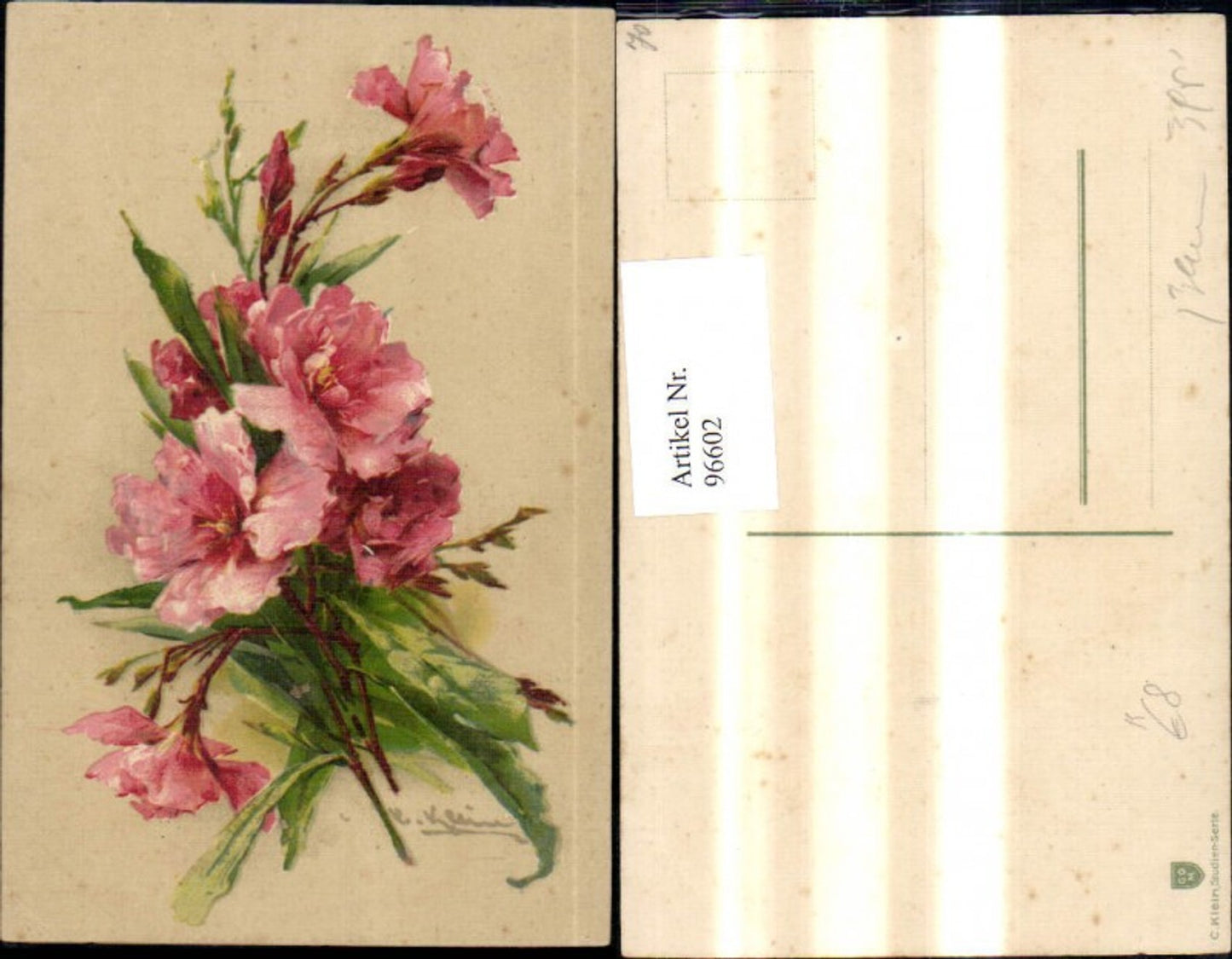 96602,Künstler Ak Catharina Klein Rosen Blumen
