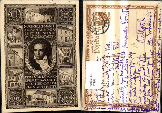 97396,Komponist Ludwig van Beethoven Mehrbild Ak Häuser Heiligenstadt Mödling Baden