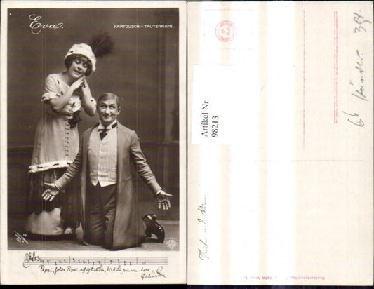 98213,Kartousch Trautenhayn Eva Schauspieler Notenzeile