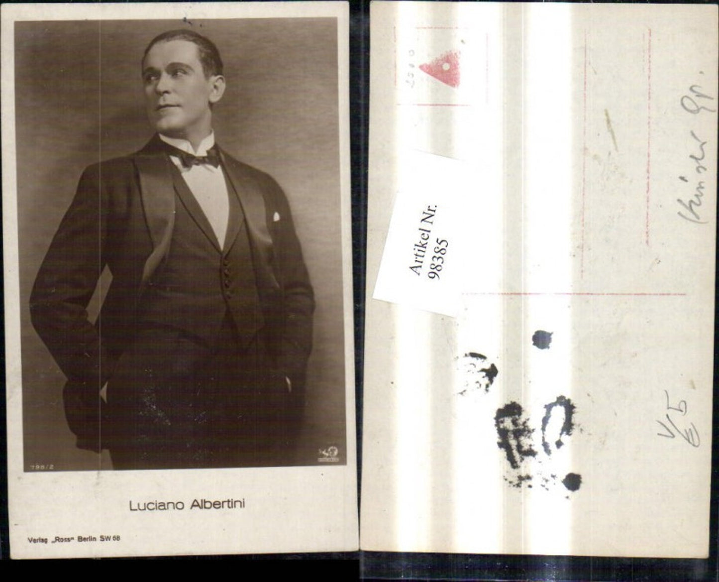 98385,Luciano Albertini Schauspieler pub Ross 798/2