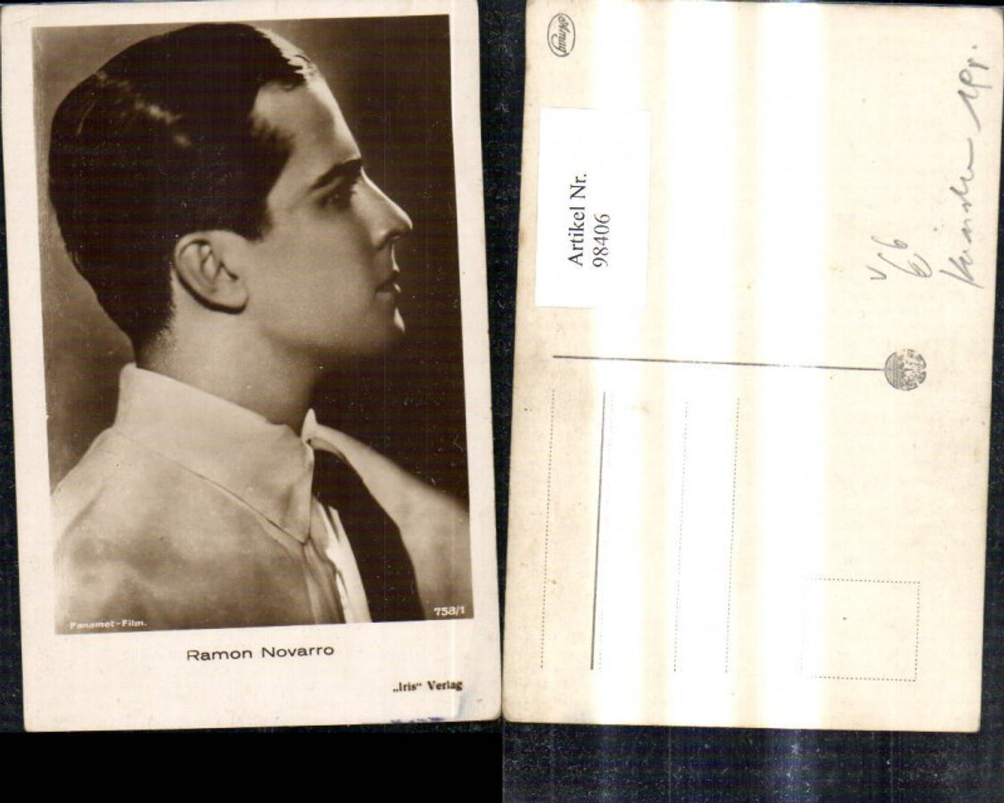 98406,Ramon Novarro Schauspieler pub Iris Verlag 753/1