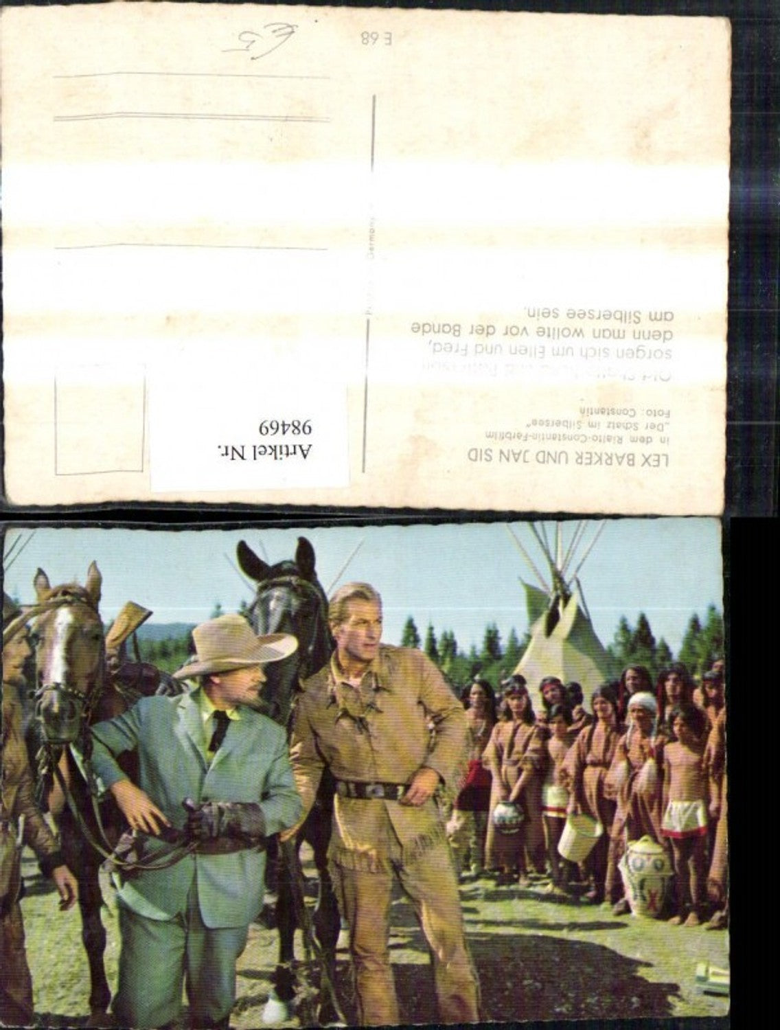 98469,Lex Barker u. Jan Sid Der Schatz i. Silbersee Karl May Old Shatterhand Patterson