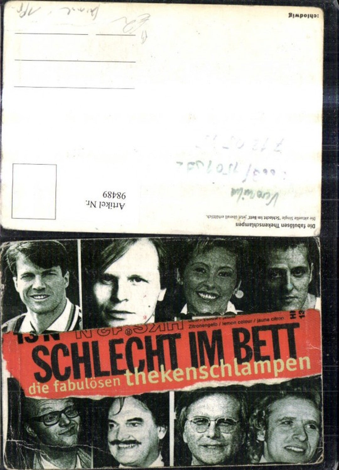 98489,Schlecht i. Bett d. fabulösen Thekenschlampen Mehrbild Ak Gottschalk Schumacher Raab