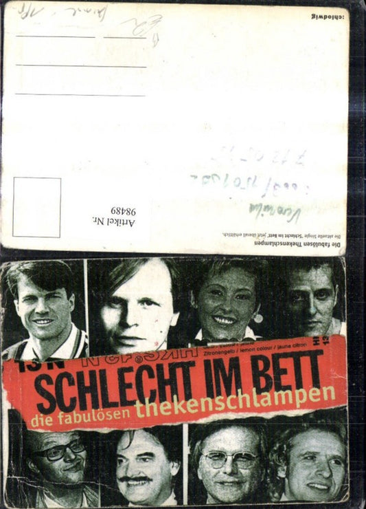 98489,Schlecht i. Bett d. fabulösen Thekenschlampen Mehrbild Ak Gottschalk Schumacher Raab