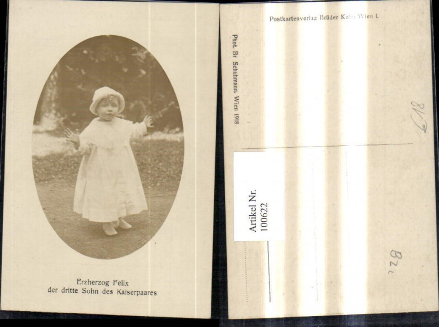 100622,Adel Monarchie Erzherzog Felix d. dritte Sohn d. Kaiserpaares Zita Karl Passepartout