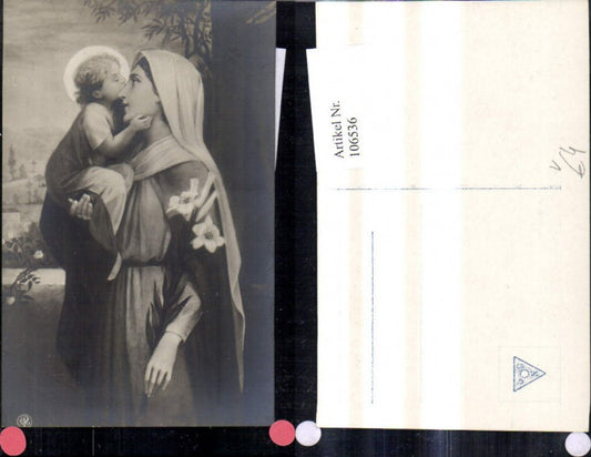 106536,Künstler Ak Religion Heilige Maria m. Jesuskind Jesus pub NPG