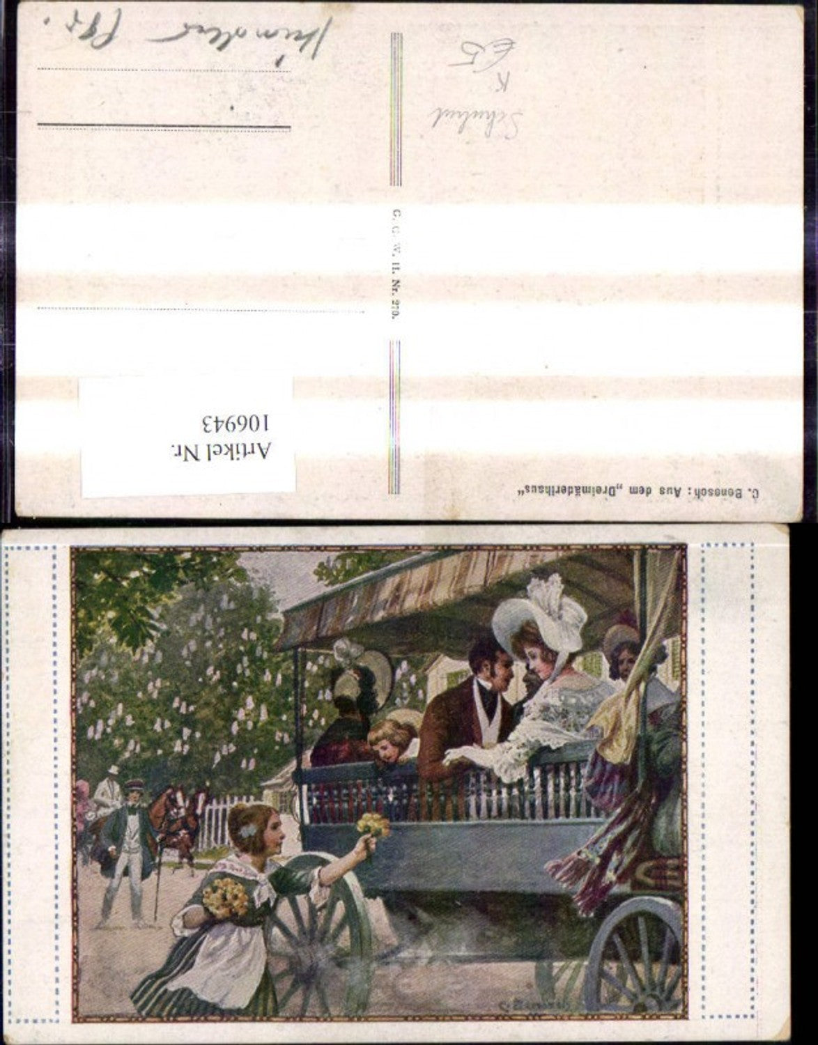 106943,Künstler Ak C. Benesch Aus dem Dreimäderlhaus Schubert Theater Musik