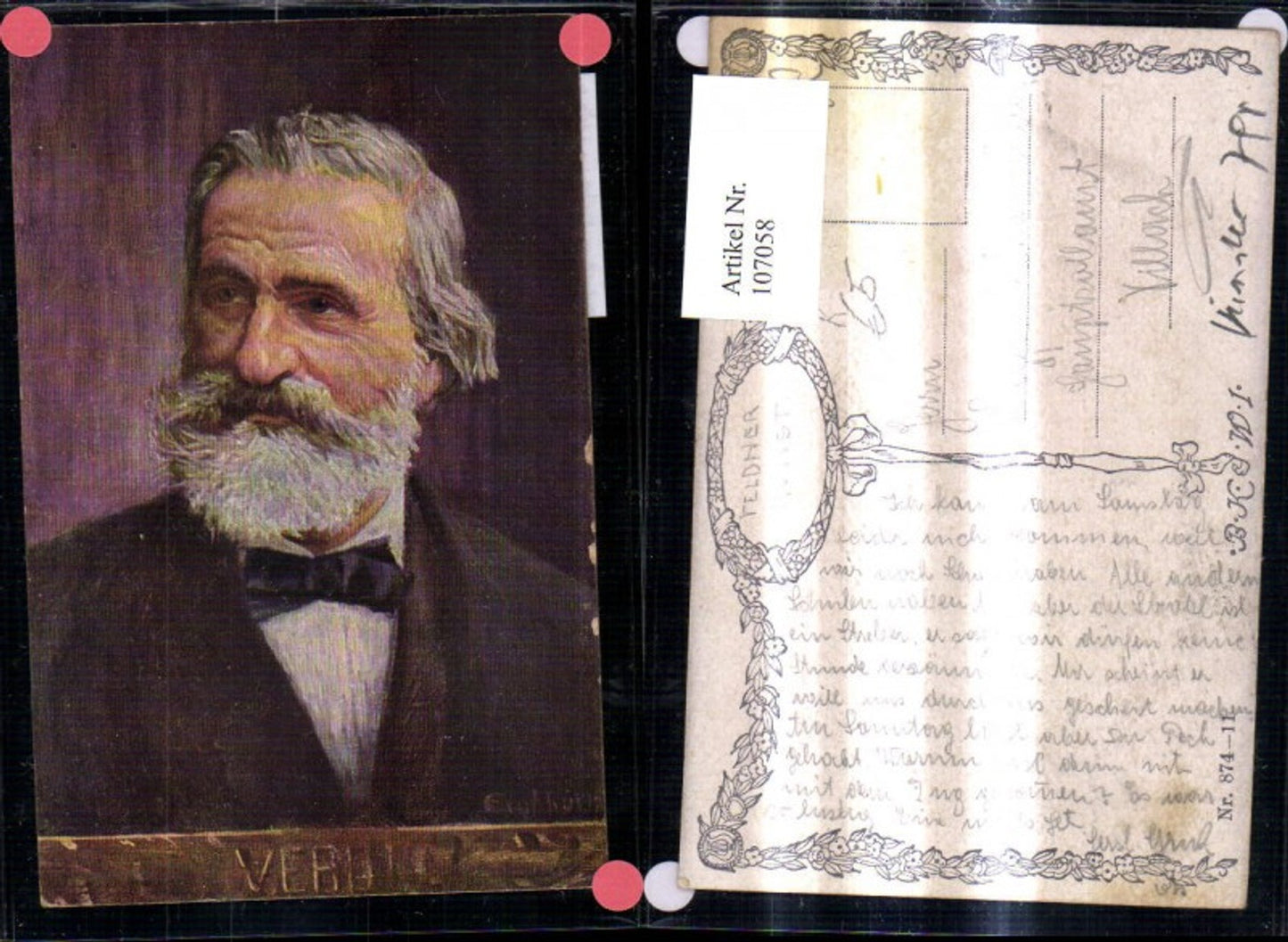 107058,Künstler Ak Verdi Giuseppe Komponist