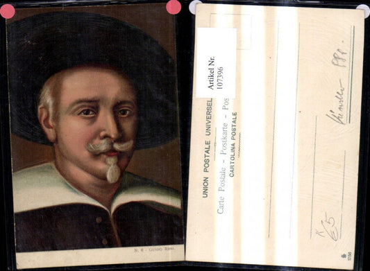 107396,Präge Künstler Ak Guido Reni Selbstbildnis Maler