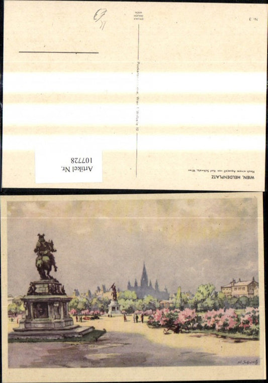 107728,Künstler Ak Karl Schwetz Wien Heldenplatz