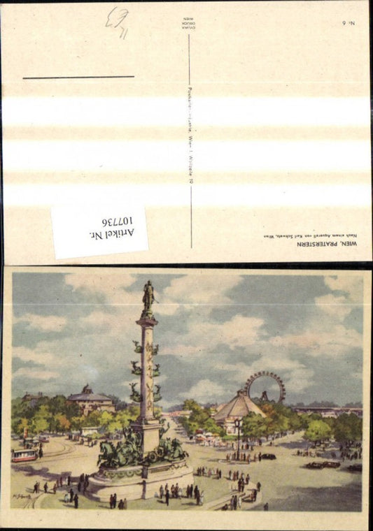 107736,Künstler Ak Karl Schwetz Wien Praterstern