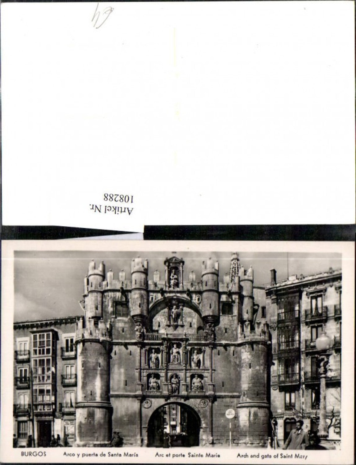 108288,Foto Ak Burgos Arco y puerta de Santa Maria