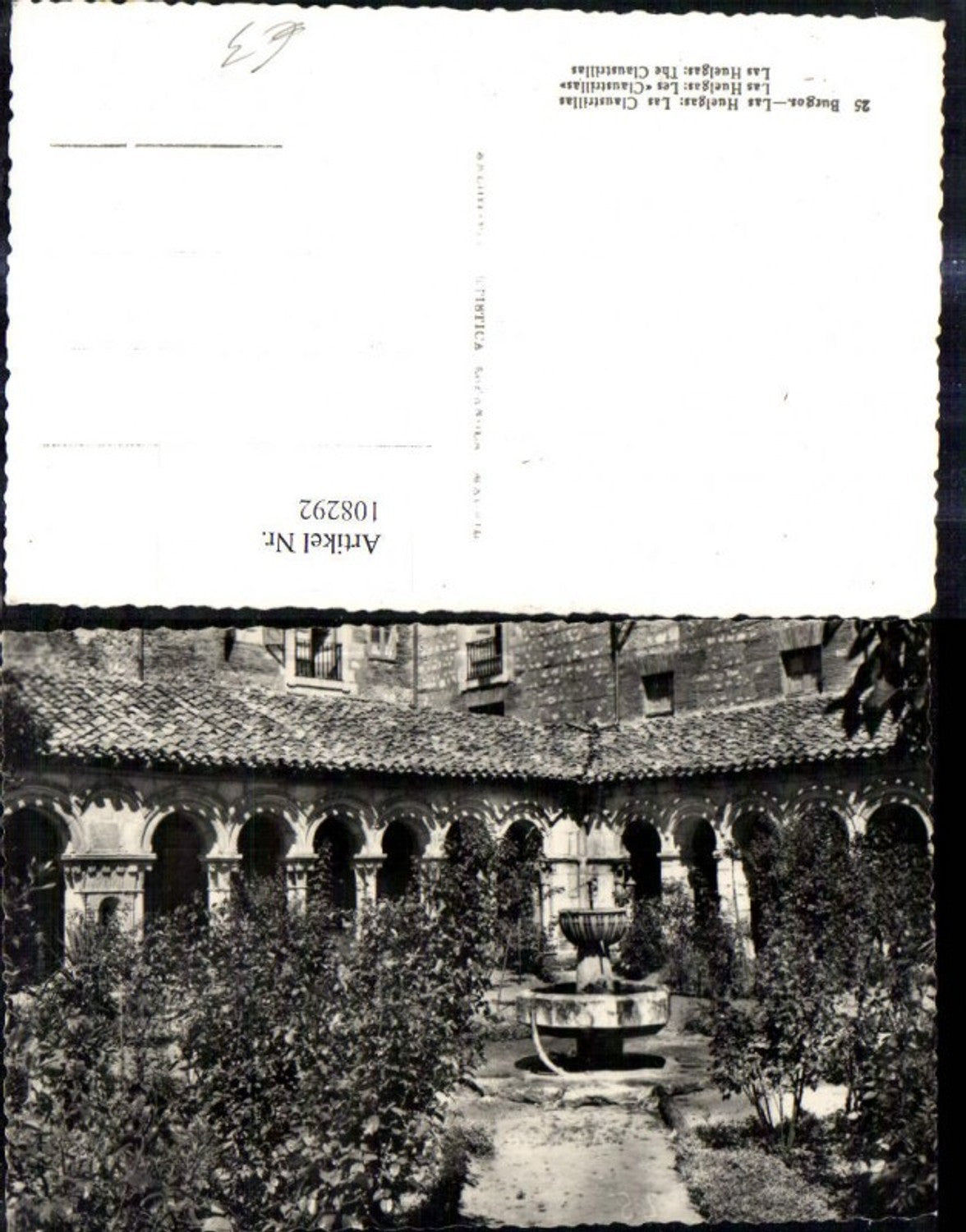 108292,Burgos Las Huelgas Las Claustrillas