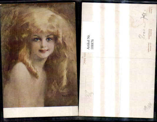 108876,Künstler Ak T. Styka Blondine Frau Portrait