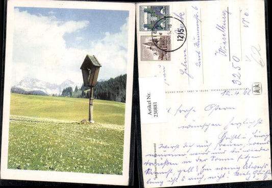 230881, SOS Children's Village wayside shrine in the Karwendel wayside cross section
