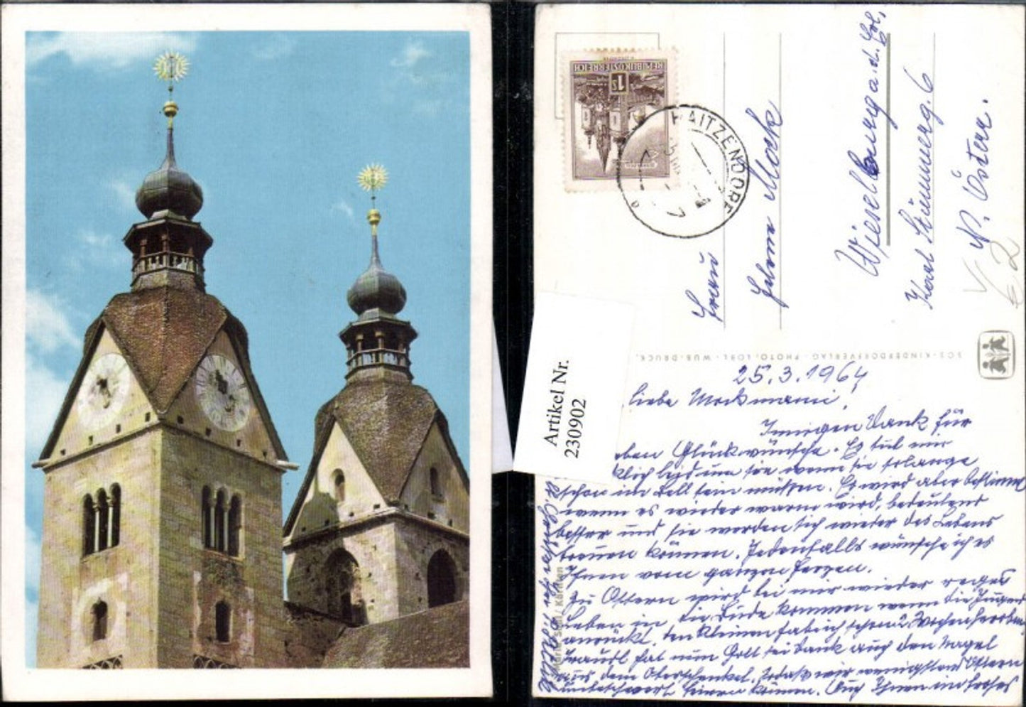 230902,SOS Kinderdorf Maria Saal in Kärnten Kirchentürme Detailansicht