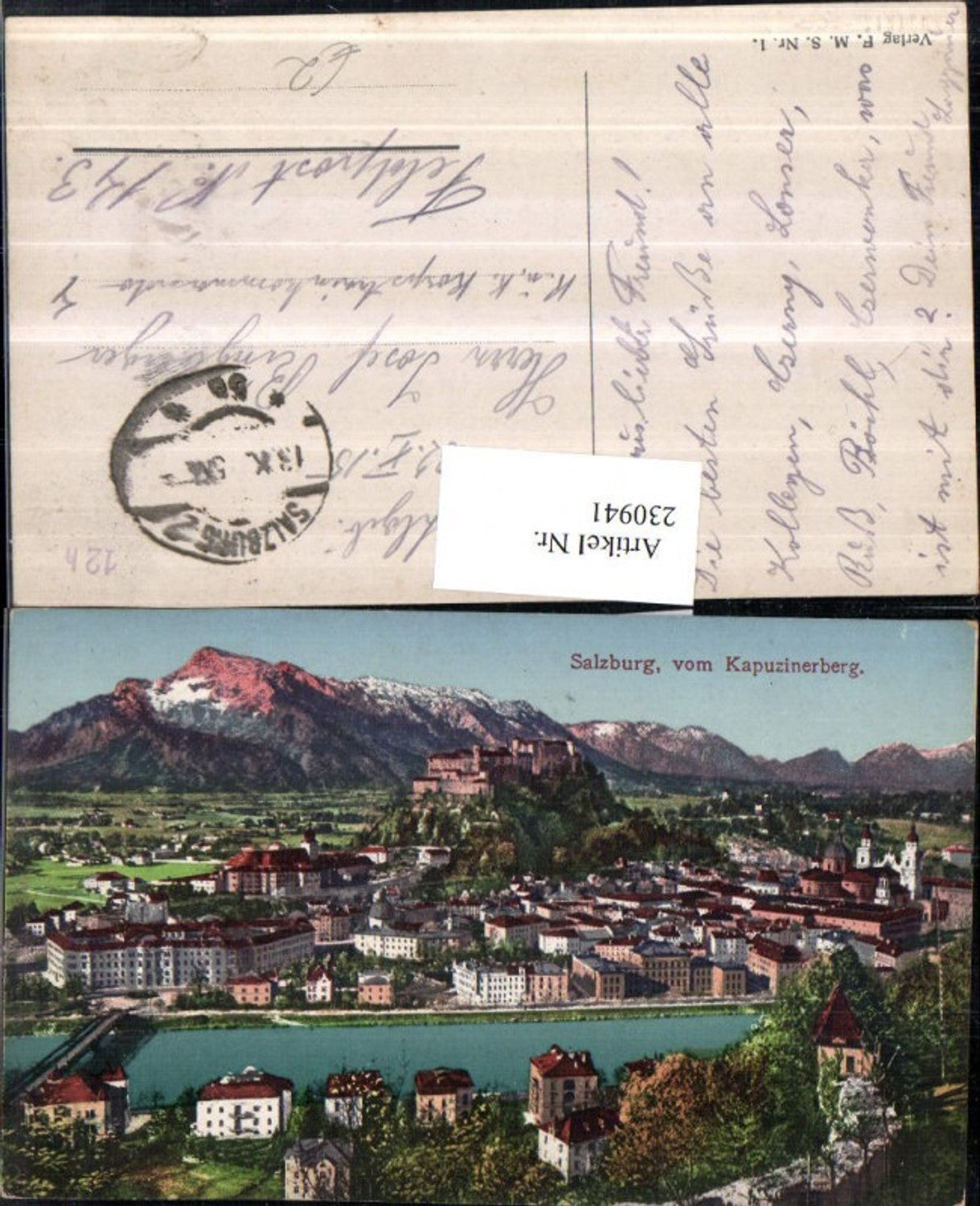 230941,Salzburg Totale v. Kapuzinerberg