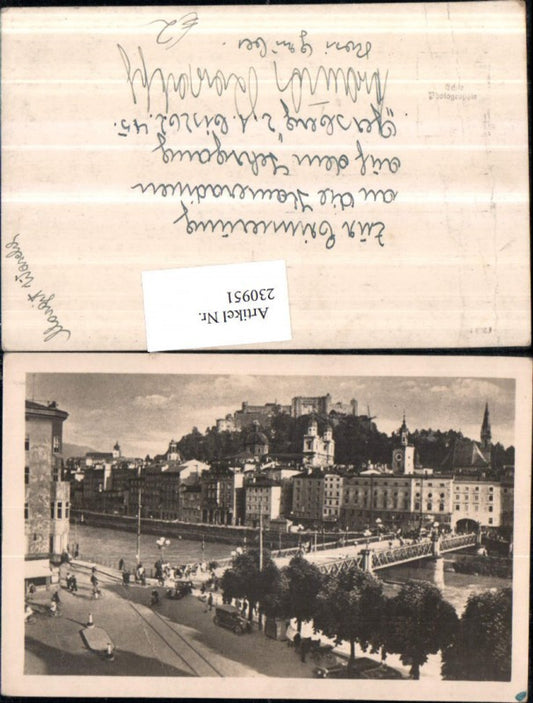 230951, Salzburg Partial view City Bridge Bridge Fortress